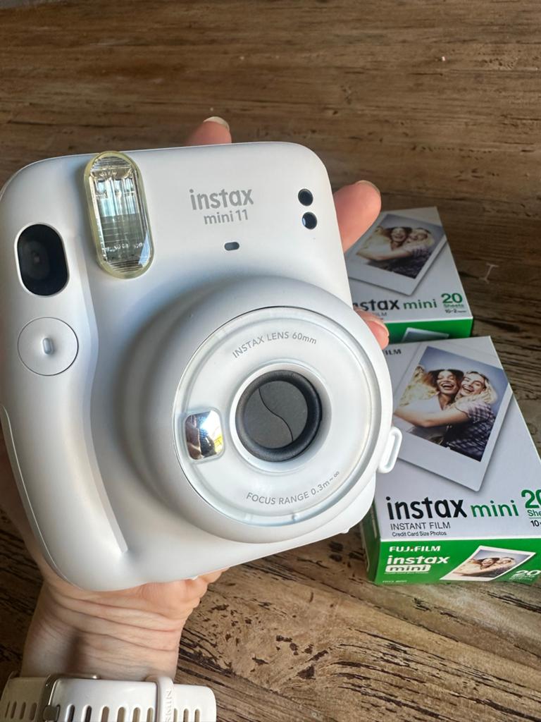 Instax Mini 11 Instant Camera - Wit, Compact, Ophalen of Verzenden, Zo goed als nieuw, Fuji