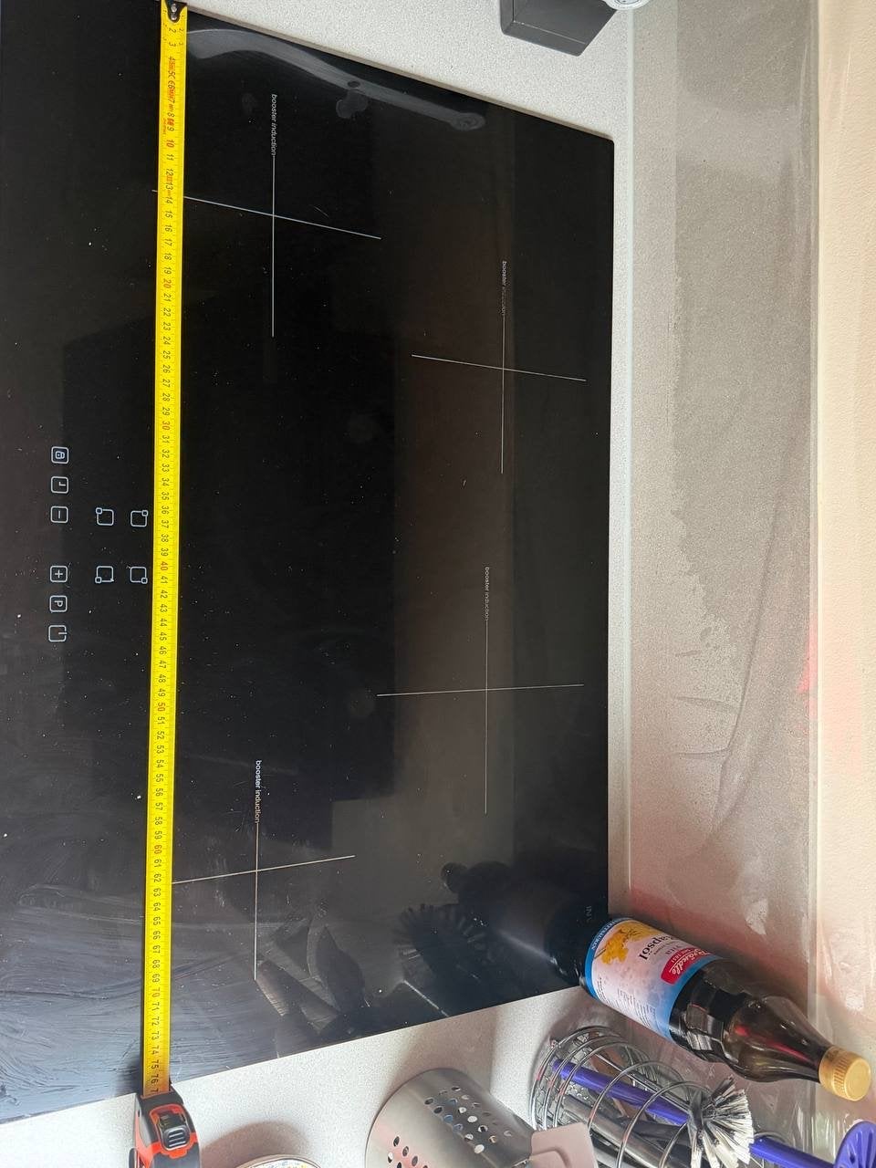 Inventum IKI7705 inductiekookplaat 77 cm - defect, Witgoed en Apparatuur, Kookplaten, Niet werkend, Inbouw, Inductie, 4 kookzones