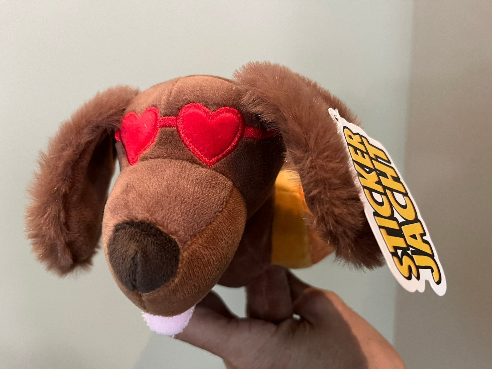 Stickerjacht Teckel hotdog hondje jumbo stuk tv knuffel, Jumbo, Ophalen of Verzenden