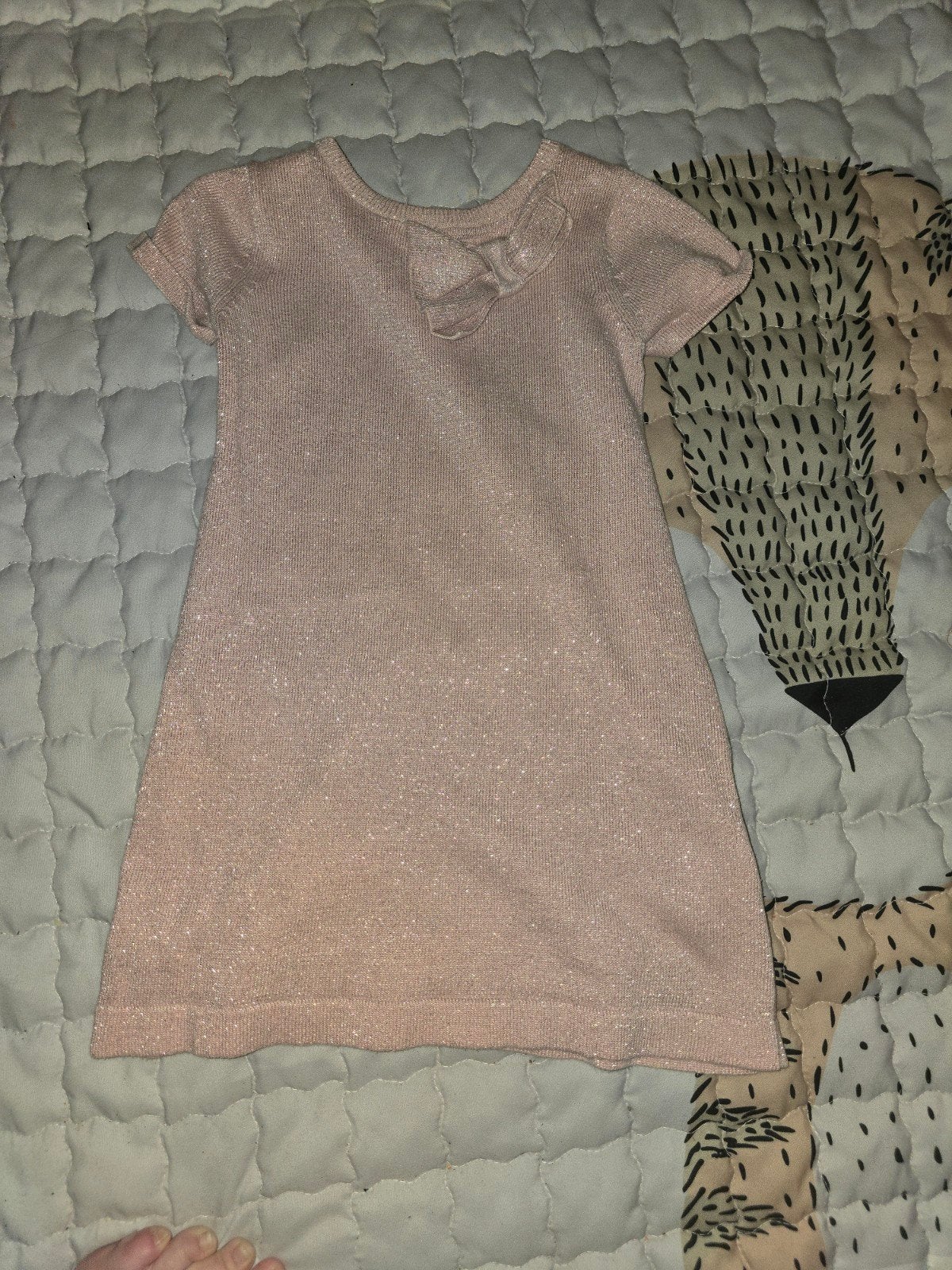 H&M Roze Glitter Jurkje voor Meisjes, Kinderen en Baby's, Kinderkleding | Overige, Ophalen of Verzenden, Zo goed als nieuw, H&M