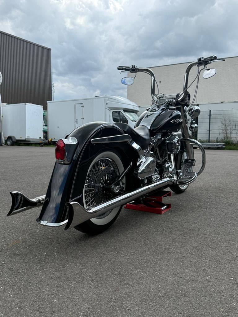 Unieke Harley-Davidson Heritage Softail 2003 Chicano Stijl, Sportuitlaat, Chopper, Gebruikt, Particulier
