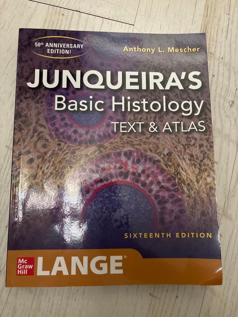 Junqueira's Basic Histology TEXT & ATLAS 16th Edition, Boeken, Ophalen, Gelezen, Natuurwetenschap