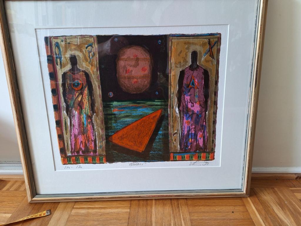 Zeefdruk "Angeli" van Eric Toebosch (1949), editie 110/120, Ophalen