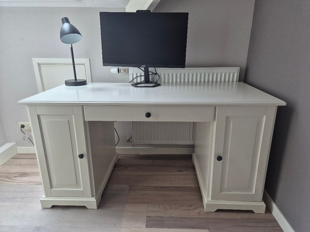 Bureau wit (Ikea), Ophalen, Met lades, Gebruikt, IKEA
