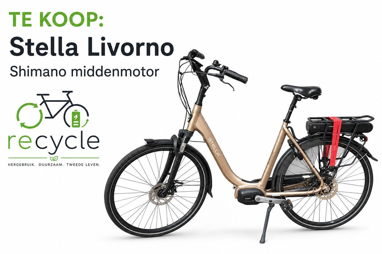 Stella Livorno ebike, elektrische fiets, Shimano middenmotor, 56 cm of meer, Ophalen of Verzenden, Versnellingen