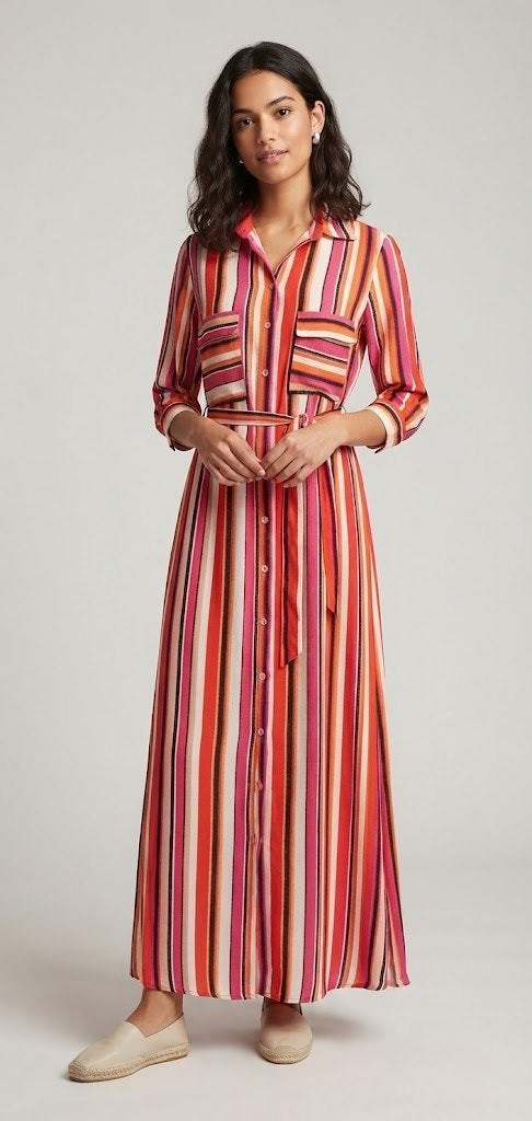 jurk Only M, Kleding | Dames, Maat 38/40 (M), Zo goed als nieuw, Only M, Onder de knie