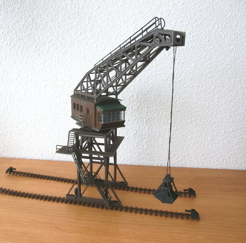 Faller B162 Portaalkraan met grijper H0, Hobby en Vrije tijd, Gebruikt, Brug, Tunnel of Gebouw, Ophalen of Verzenden, Fleischmann