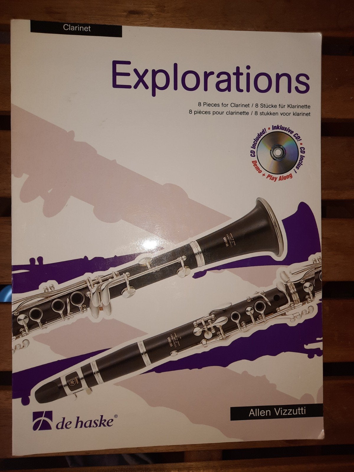 klarinet-Explorations Allen Vizzutti-8 stukken-zie tekst, Gebruikt, Overige genres, Ophalen of Verzenden, Klarinet