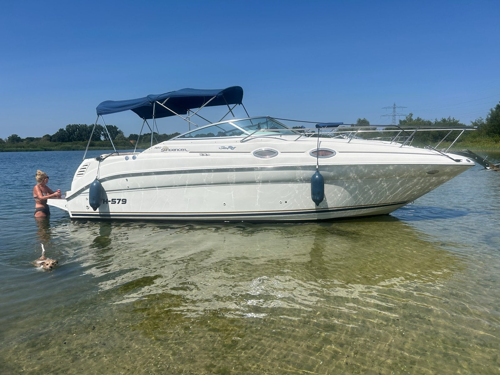 Sea Ray 260 Sundancer ruil camper van gelijke waarde mogelij, Chemisch toilet, Particulier, Half-integraal, Benzine