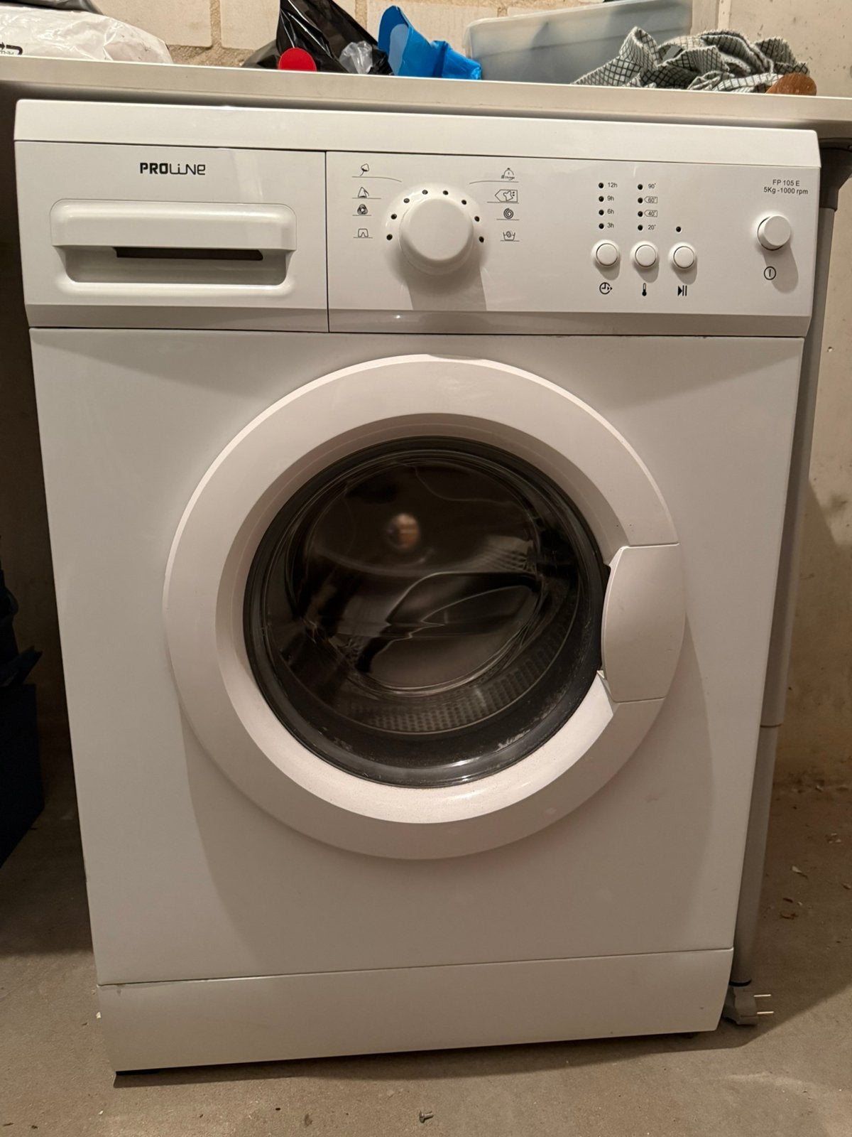 ZGAN Wasmachine, Ophalen of Verzenden, Zo goed als nieuw, Minder dan 1200 toeren, 85 tot 90 cm