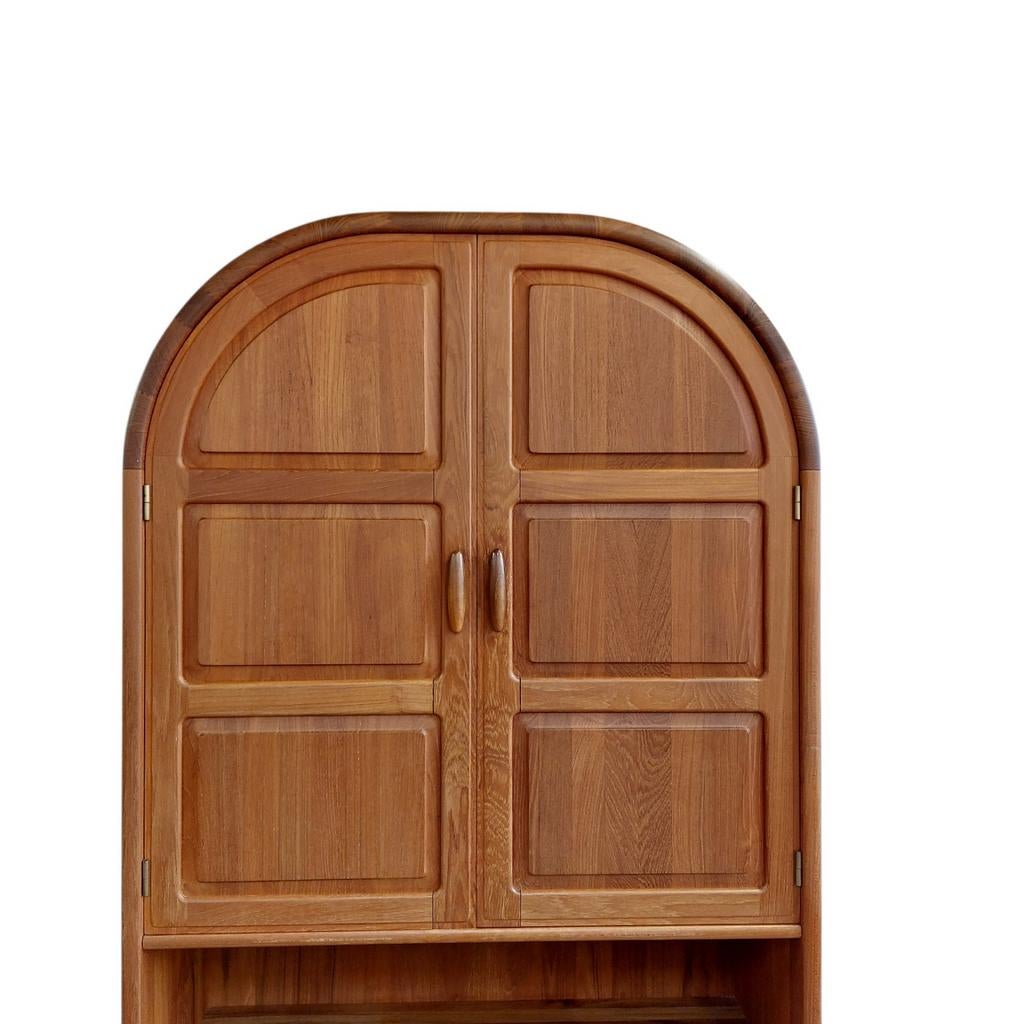 Vintage teakhouten Dyrlund boogkast, wandmeubel, Ophalen, 200 cm of meer, Dyrlund, Minder dan 150 cm
