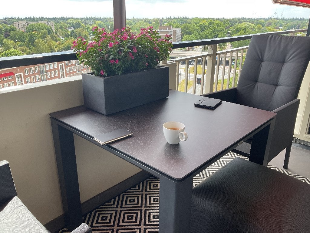 Tuinset Buitenhof wonen, Kunststof, Zo goed als nieuw, Eettafel, Tuinset