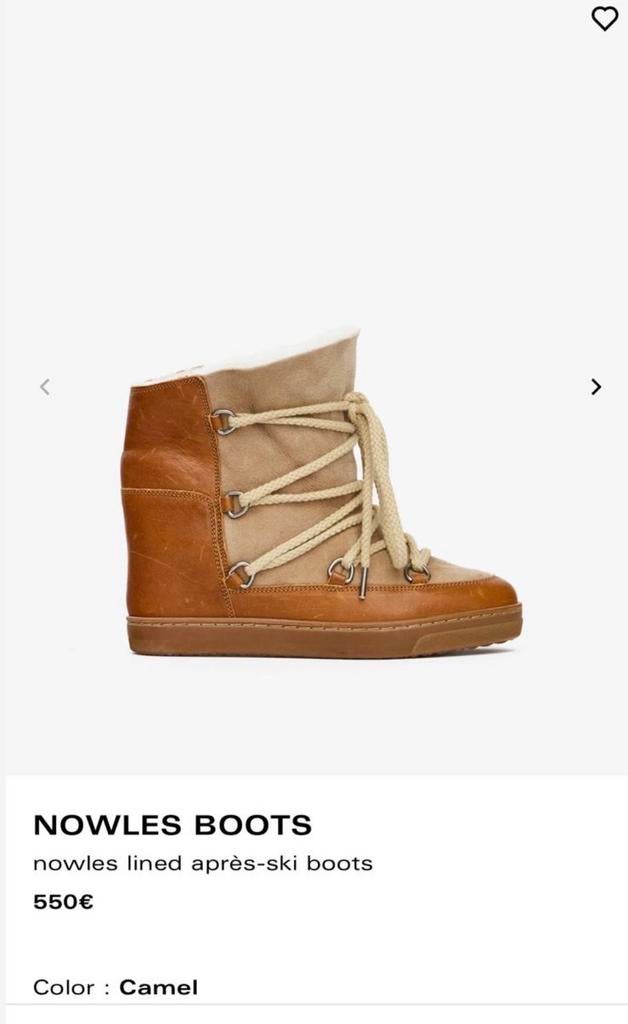 Originele Isabel Marant Nowles Boots, Kleding | Dames, Schoenen, Ophalen, Bruin, Lage of Enkellaarzen, Gedragen
