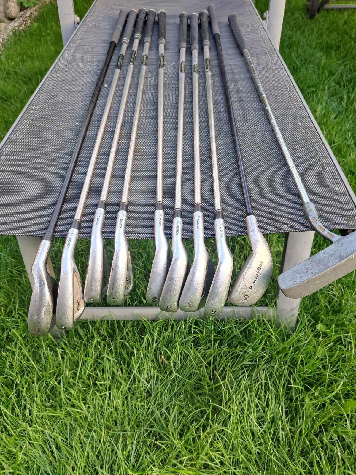 Complete golfset met Bennington golftas en trolley, Ophalen, Gebruikt, Set, Overige merken