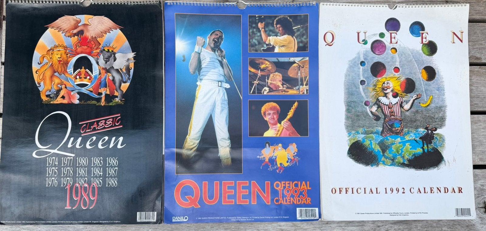 3 stuks unieke originele Queen kalender(s), Ophalen of Verzenden, Zo goed als nieuw