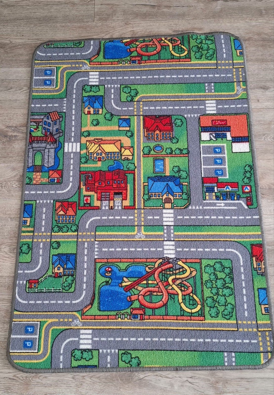 kinder speelmat stad/verkeer 120x80 cm  zgan    5 dec. tip, Kinderen en Baby's, Ophalen of Verzenden, Zo goed als nieuw