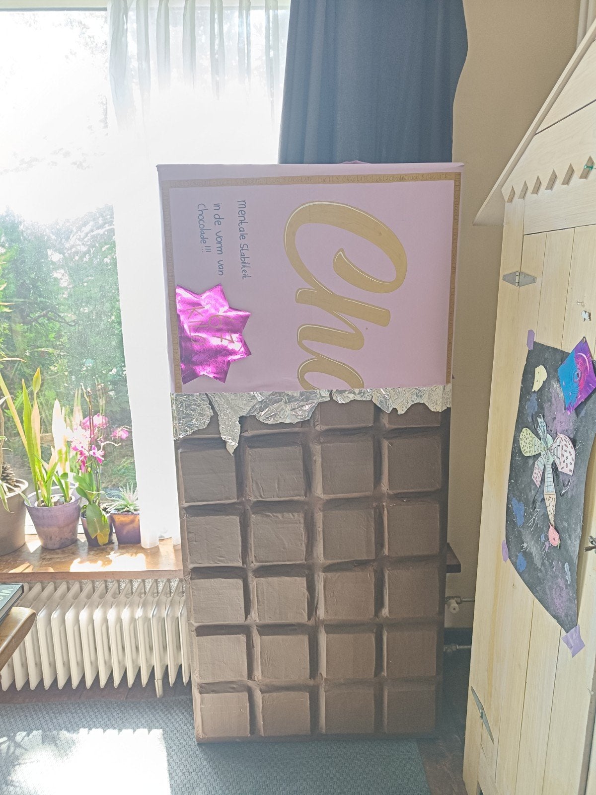 Grote chocoladereep karton +-80x200x30cm, Ophalen, Nieuw