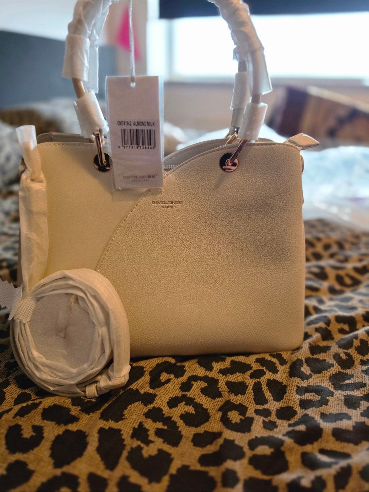 David Jones Paris Handtas - Nieuw met kaartje - Almond Milk, Ophalen of Verzenden