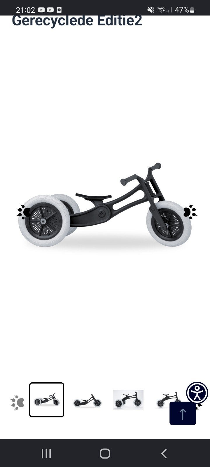 Wishbone bike 3 in 1, Ophalen of Verzenden, Gewone step