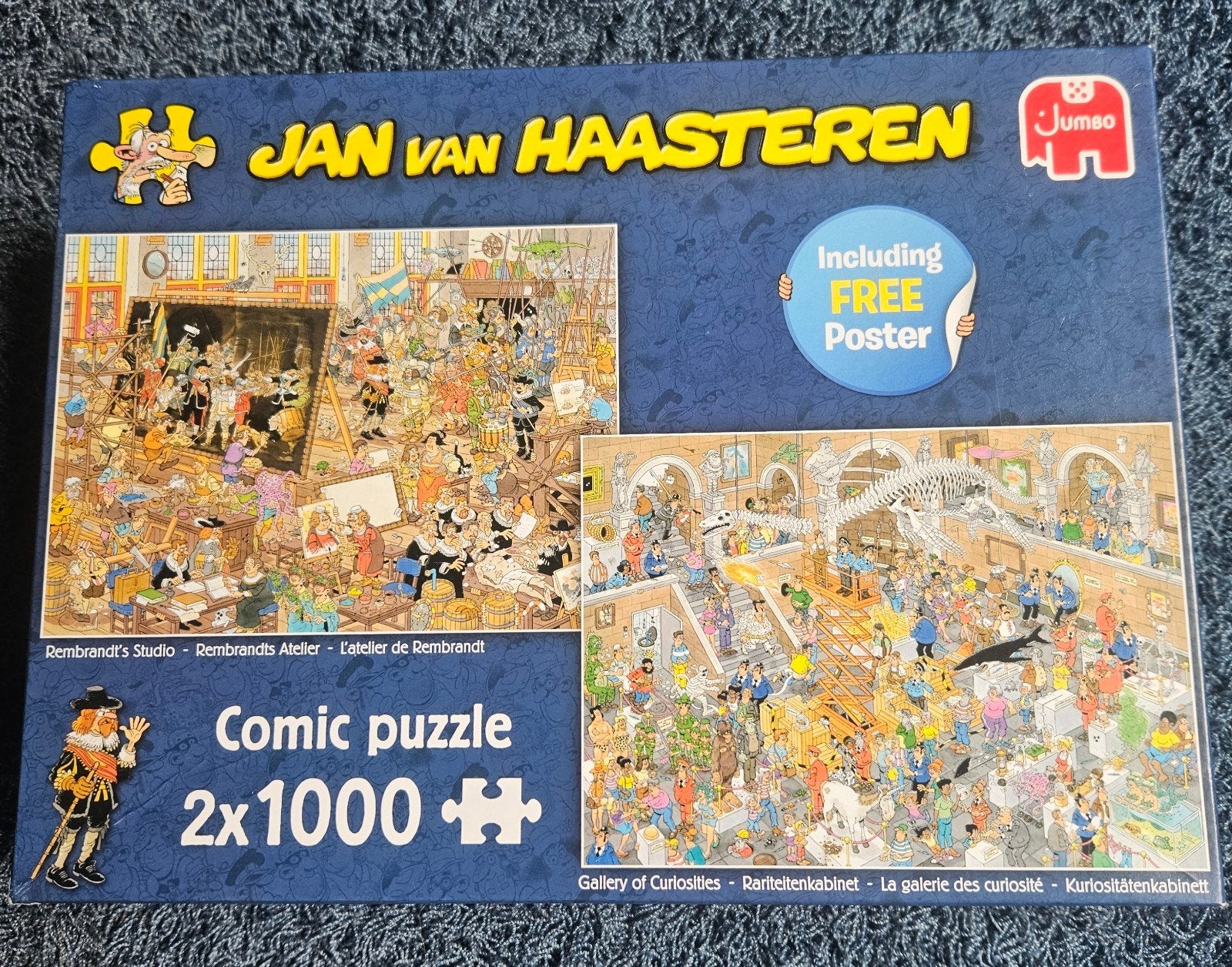 Jan van Haasteren Comic Puzzel 2x1000 stukjes, Ophalen of Verzenden, 500 t/m 1500 stukjes, Zo goed als nieuw, Legpuzzel