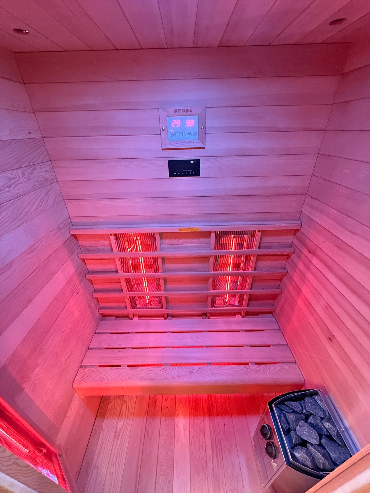 Combi Sauna - Infrarood + opgietkachel | GRATIS BEZORGING, Ophalen of Verzenden, Zo goed als nieuw, Fins of Traditioneel, Complete sauna