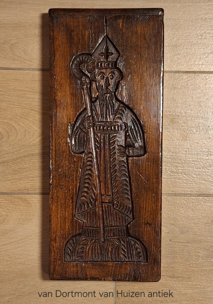 Speculaasplank / volkskunst, afbeelding: Sinterklaas., Ophalen