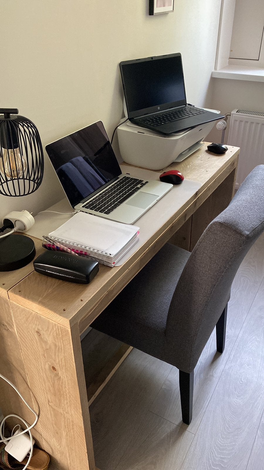 Stijgerhouten bureautje/tafel, Ophalen, Zo goed als nieuw, 75 cm of meer, 60 cm of meer