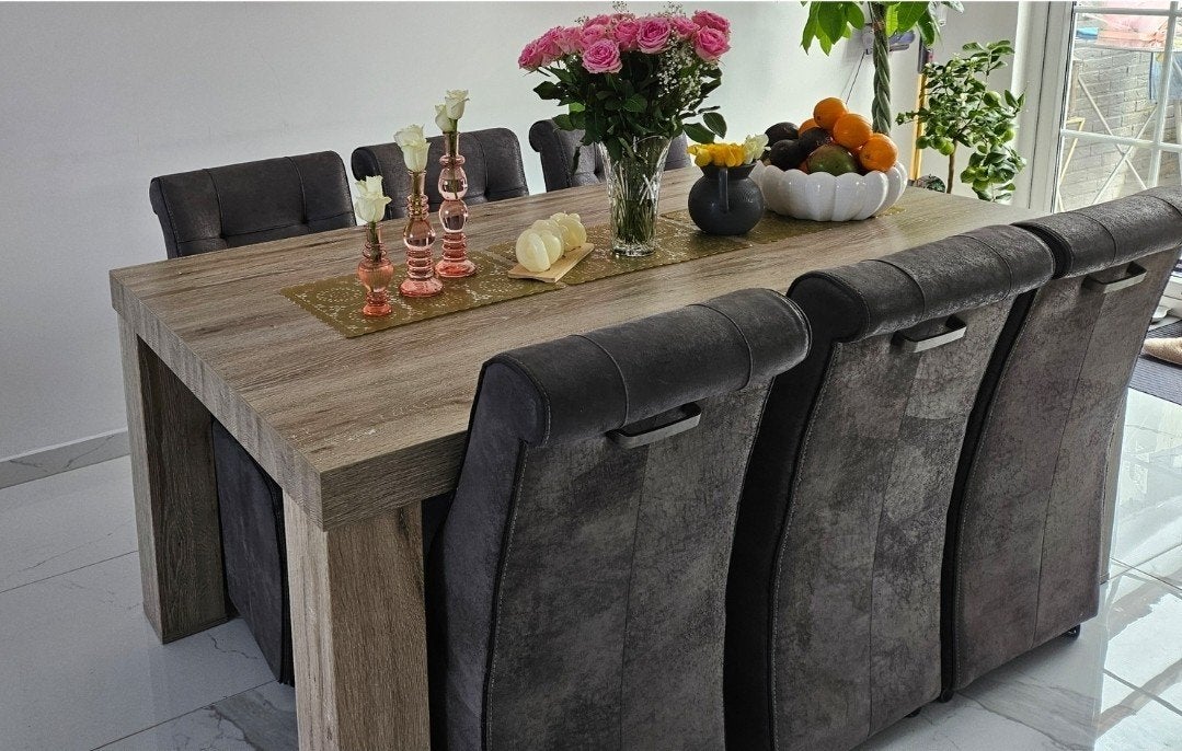 6 Eetkamer stoelen met wieltjes-Verkocht, Ophalen of Verzenden, 4 tot 6 stoelen
