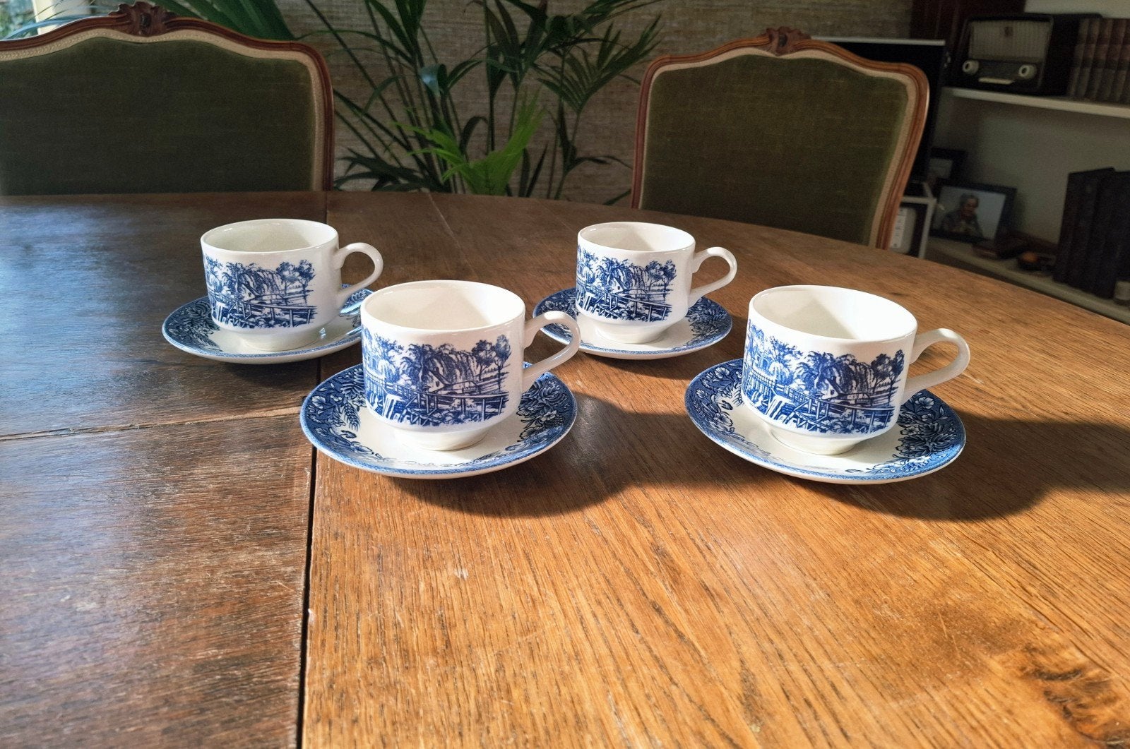 Vintage kopjes Churchill - set van 4, Ophalen of Verzenden