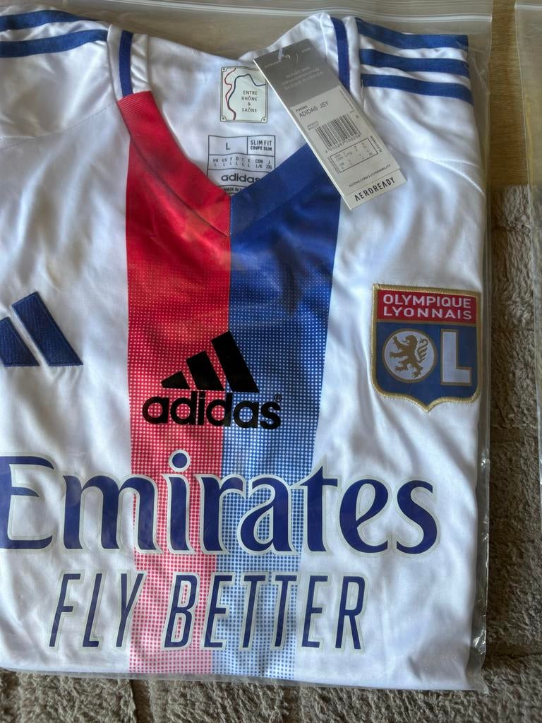 Nieuw Adidas Olympique Lyon Thuisshirt Maat L, Maat L, Ophalen of Verzenden, Nieuw, Shirt