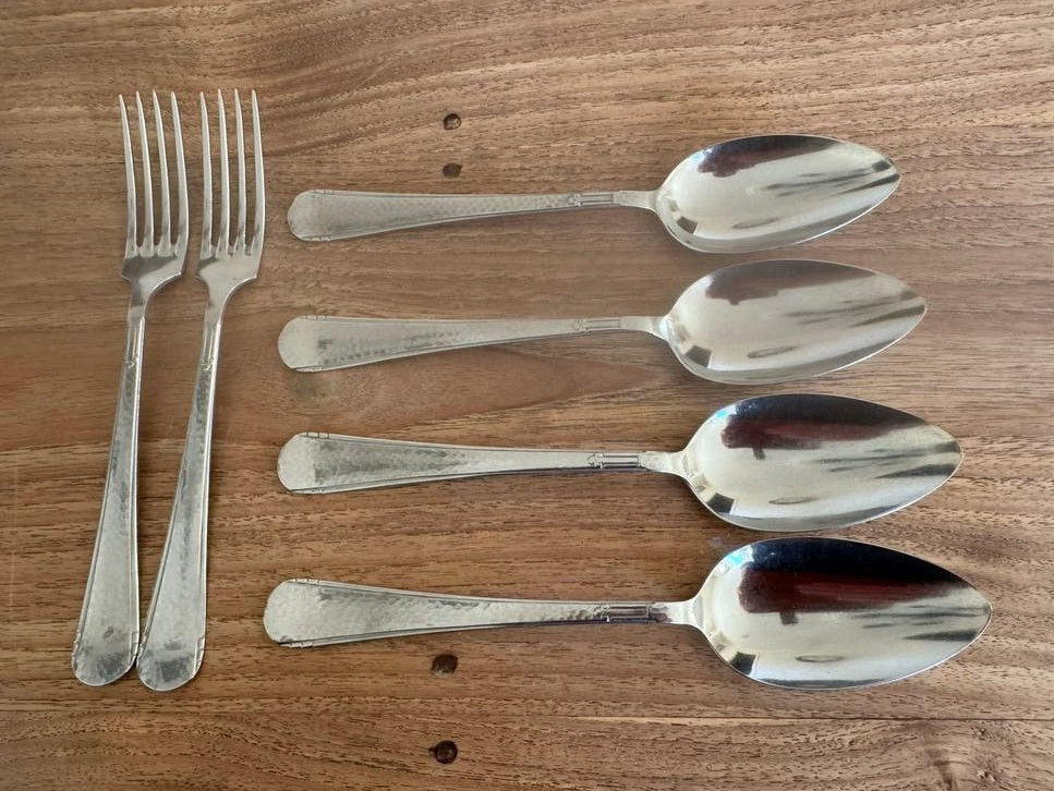 Gero Zilmeta Bestekset - 2 Vorken, 4 Lepels vintage, Ophalen of Verzenden