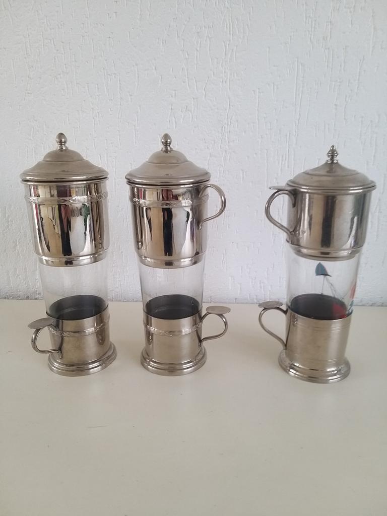 3 Belgische Koffiefilters, Ophalen of Verzenden, Glas, Pot, Bus of Blik