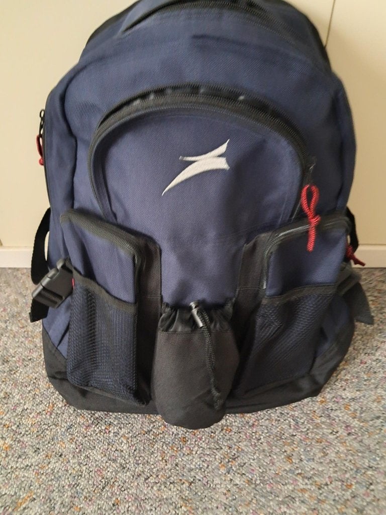 Herwalt rugtas tas Maten :44x32x17 cm Kleur : blauw, Overige merken, 25 tot 40 cm, Ophalen of Verzenden, Zo goed als nieuw