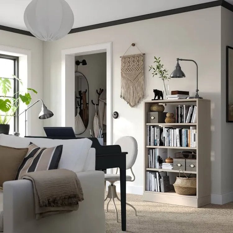 Ikea Havsta Kast - Grijsbruin Grenenhout, Ophalen, Met plank(en), 100 tot 150 cm, 50 tot 100 cm