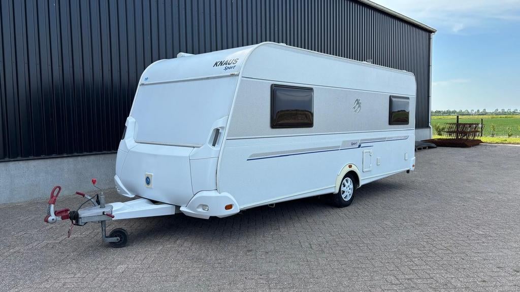 Knaus Sport 500EU White Edition ,1e eig., airco, mover,, Rondzit, Particulier, Kachel, Lengtebed