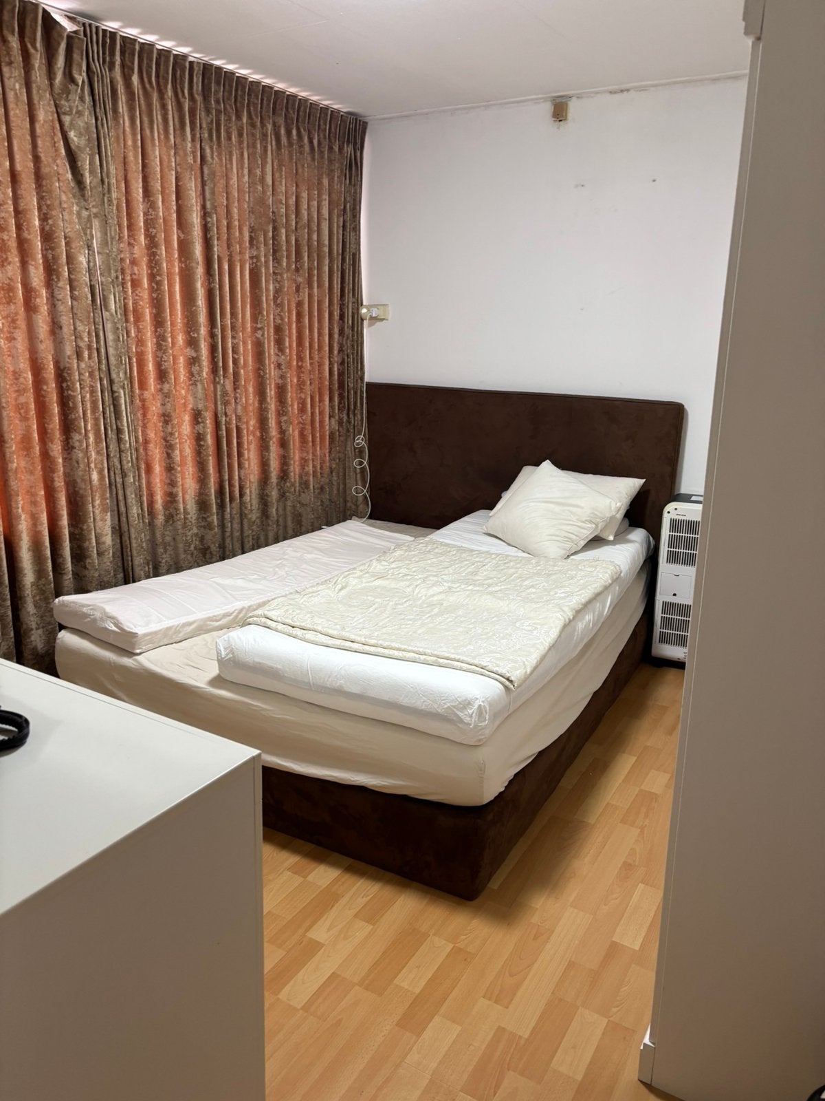 compleet slaap kamer, Ophalen, Gebruikt, Bruin, Tweepersoons