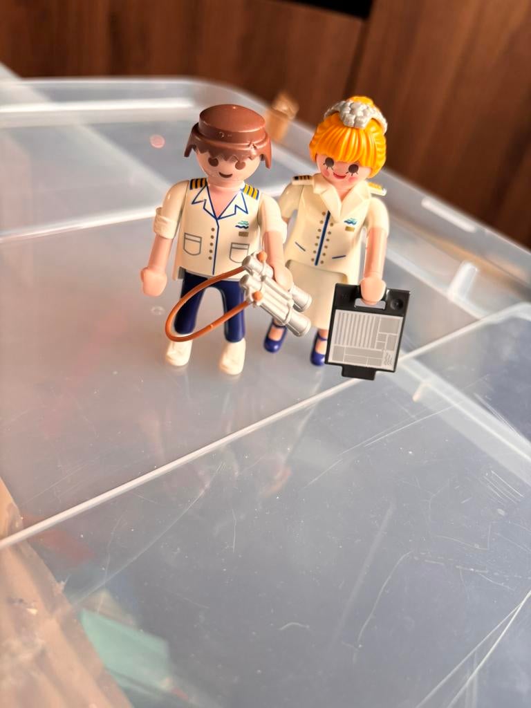 Playmobil steward stewardess, Ophalen of Verzenden, Zo goed als nieuw