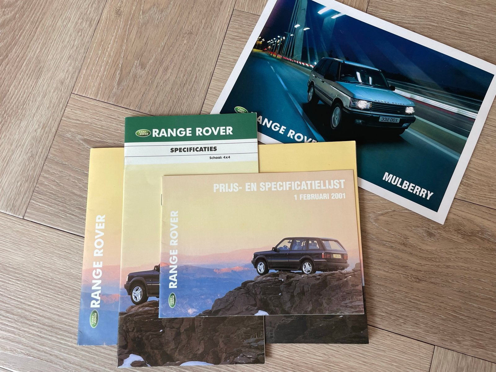 Range Rover Brochure & Prijslijst 2001, Nederlands, Ophalen of Verzenden, Nieuw, Overige merken