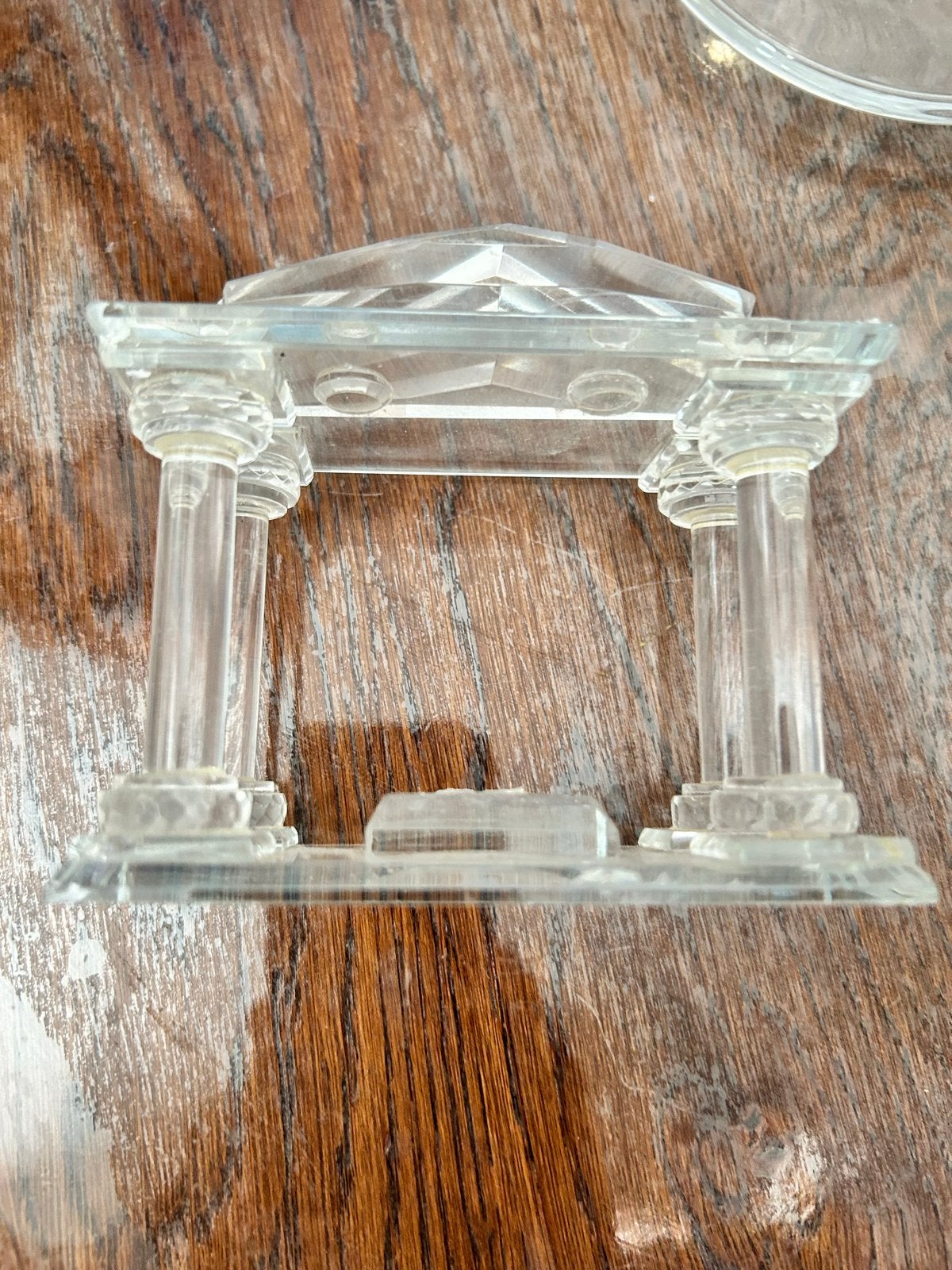 Decoratieve glazen tempel/zuilenstructuur, Ophalen of Verzenden
