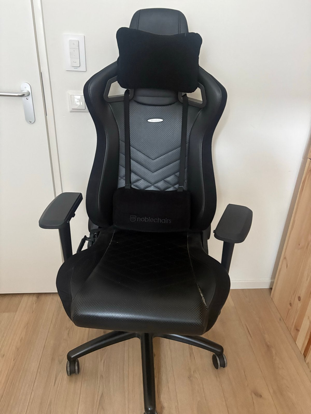 Noble Epic Gamingstoel - Icon Black Edition, Ophalen, Zwart, Zo goed als nieuw, Gaming bureaustoel