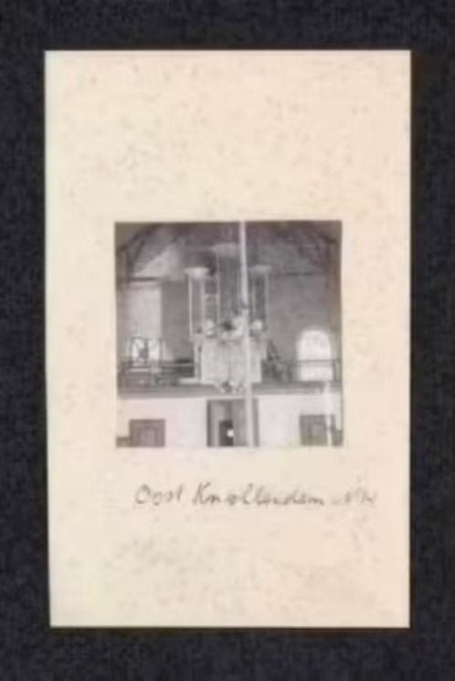 Foto Oost Knollendam Ned. Herv. Kerk Interieur., Foto, Ophalen of Verzenden, Zo goed als nieuw, 1940 tot 1960