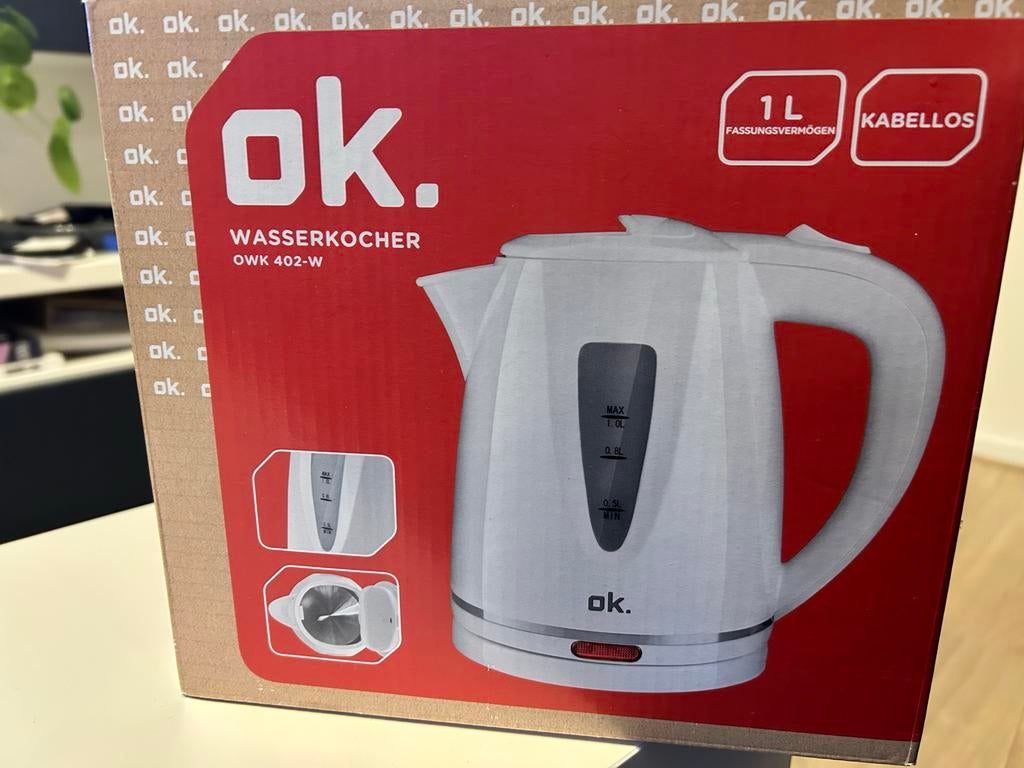 Water kettle, 1 tot 2 liter, Ophalen of Verzenden, Nieuw, Draadloos