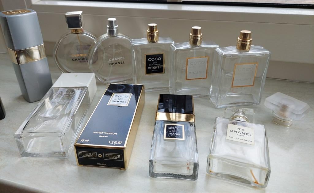 Lege Coco Chanel Parfumflesjes, Verzamelen, Ophalen of Verzenden, Gebruikt