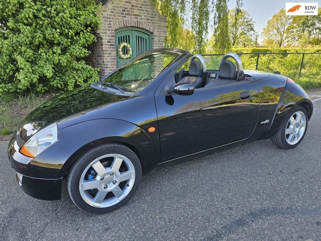 Ford Streetka 1.6 Futura, Auto's, 1599 cc, Zwart, Leder, Bedrijf