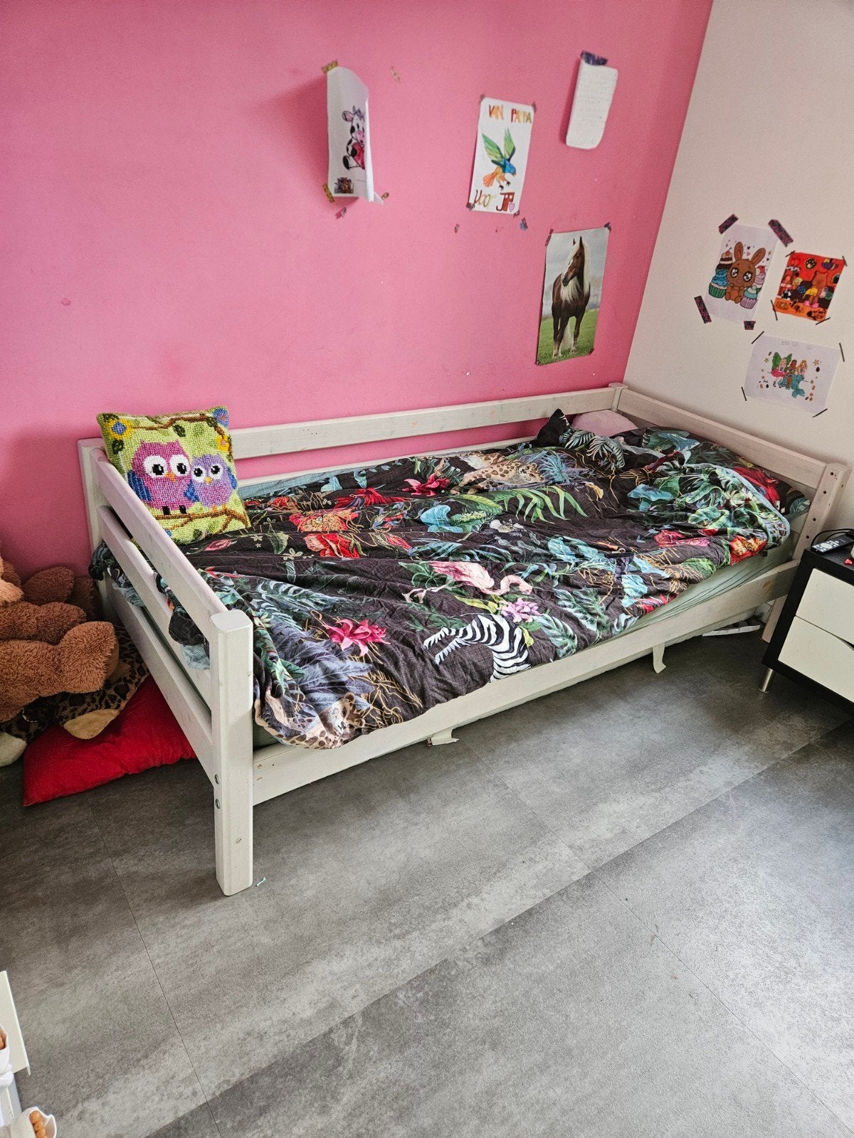 Flexa 1-persoonsbed inclusief matras, Ophalen, Gebruikt, 90 cm, Eenpersoons