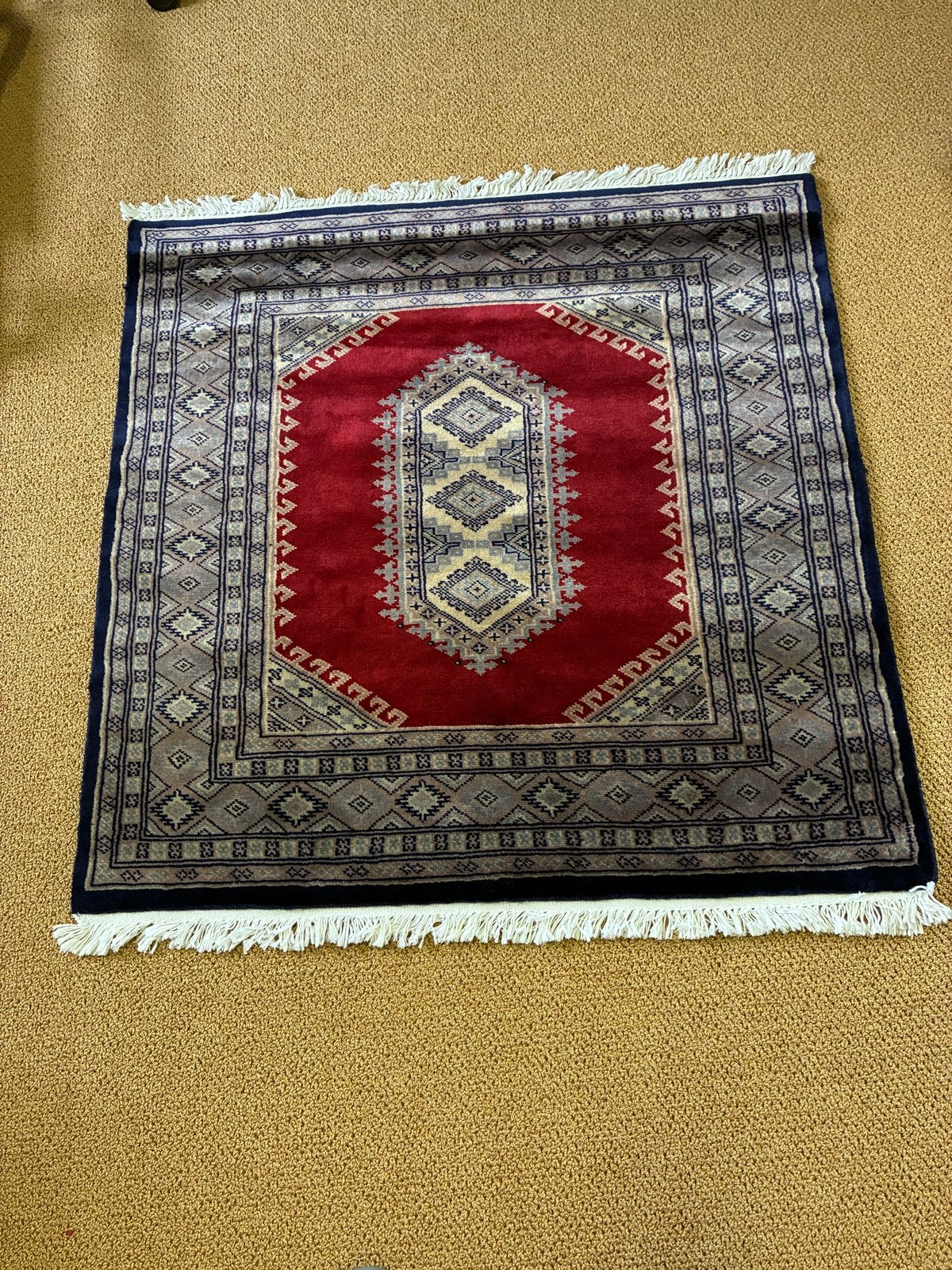 Prachtig handgeknoopt Oosters tapijt - Berberhuis, Huis en Inrichting, Ophalen, Vierkant, 50 tot 100 cm, Zo goed als nieuw