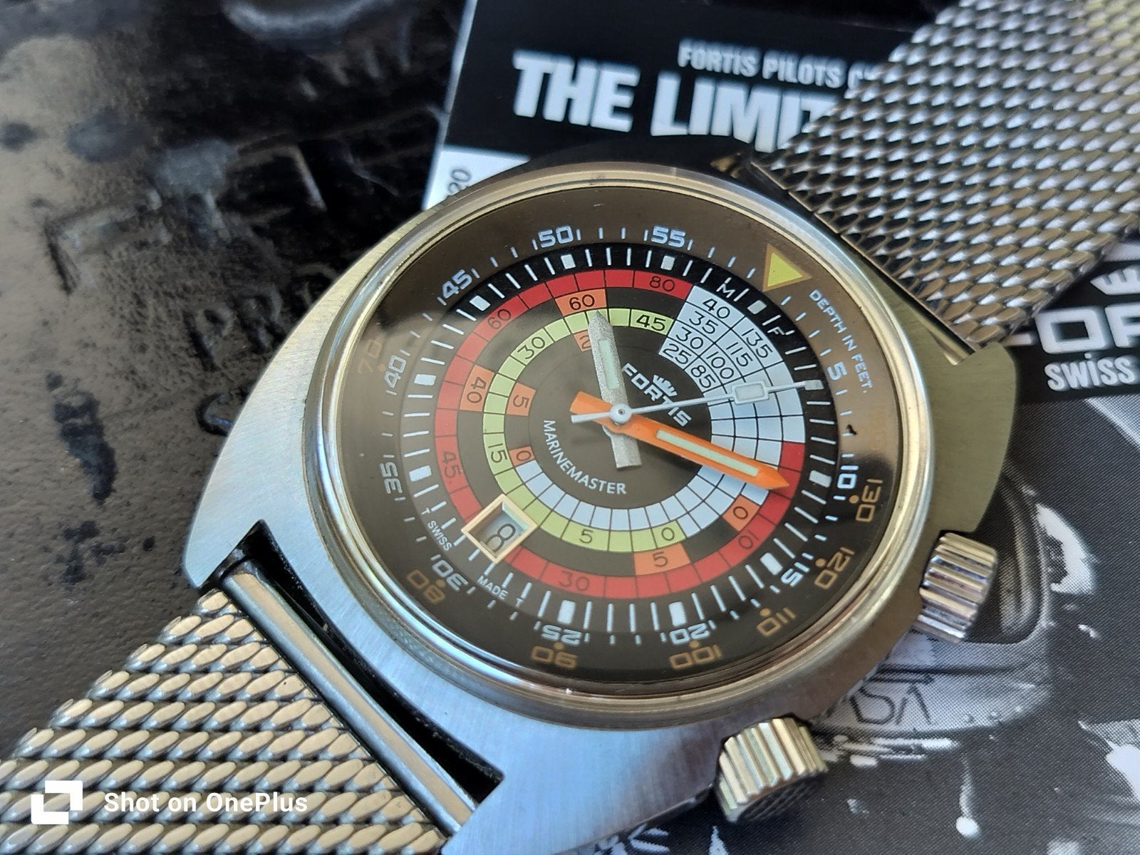 Prachtig Vintage Fortis Marinemaster Automatic horloge, Overige merken, Staal, Met bandje, Polshorloge