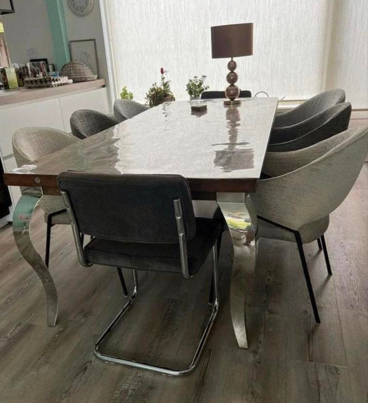 Rofra Home Super Design Eettafel 240x100cm - Lichte schade, Huis en Inrichting, Tafels | Eettafels, Ophalen, Gebruikt, 100 tot 150 cm