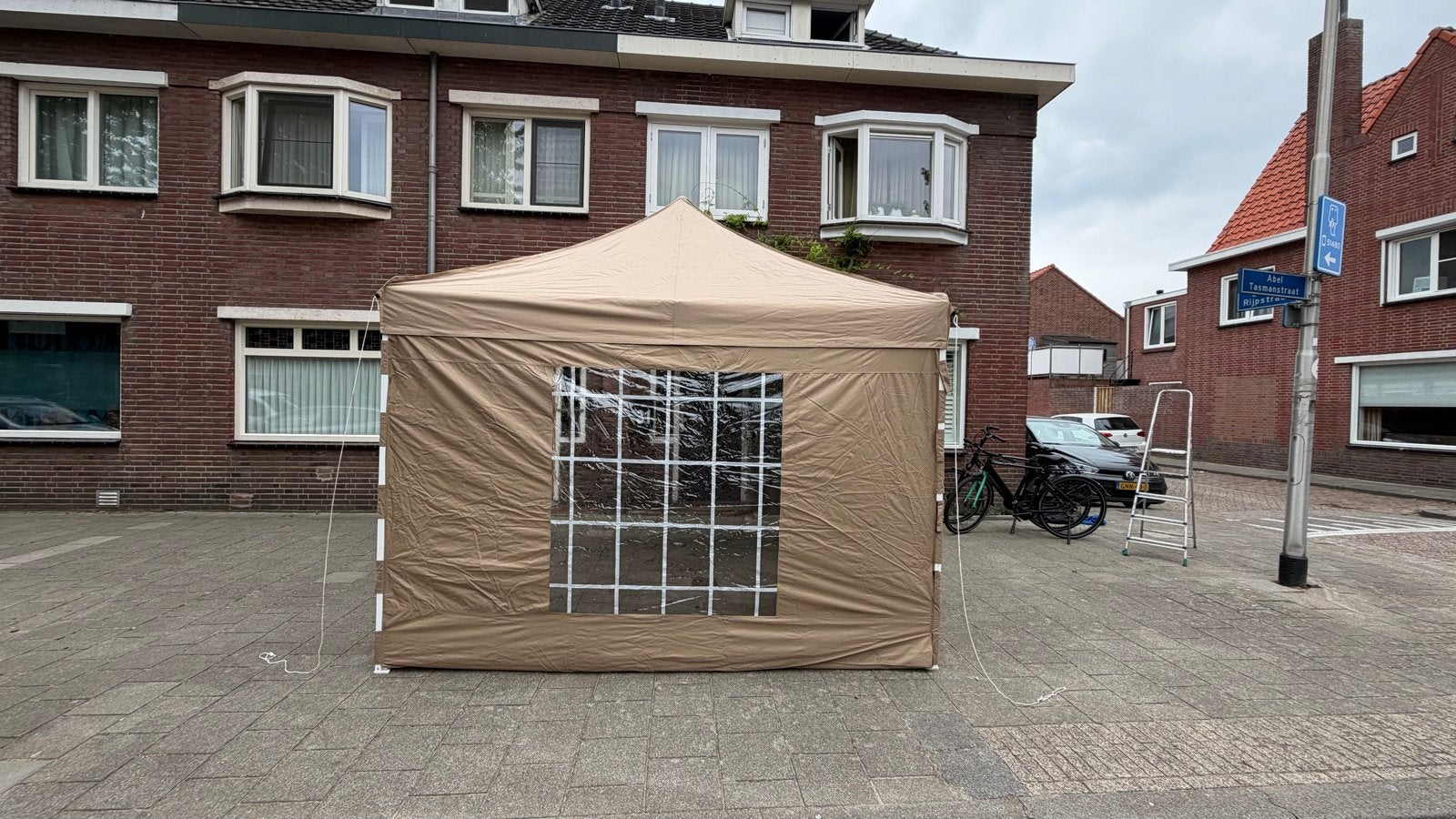 Harmonica partytent 3x3, Ophalen, Partytent, Minder dan 4 meter, Zo goed als nieuw