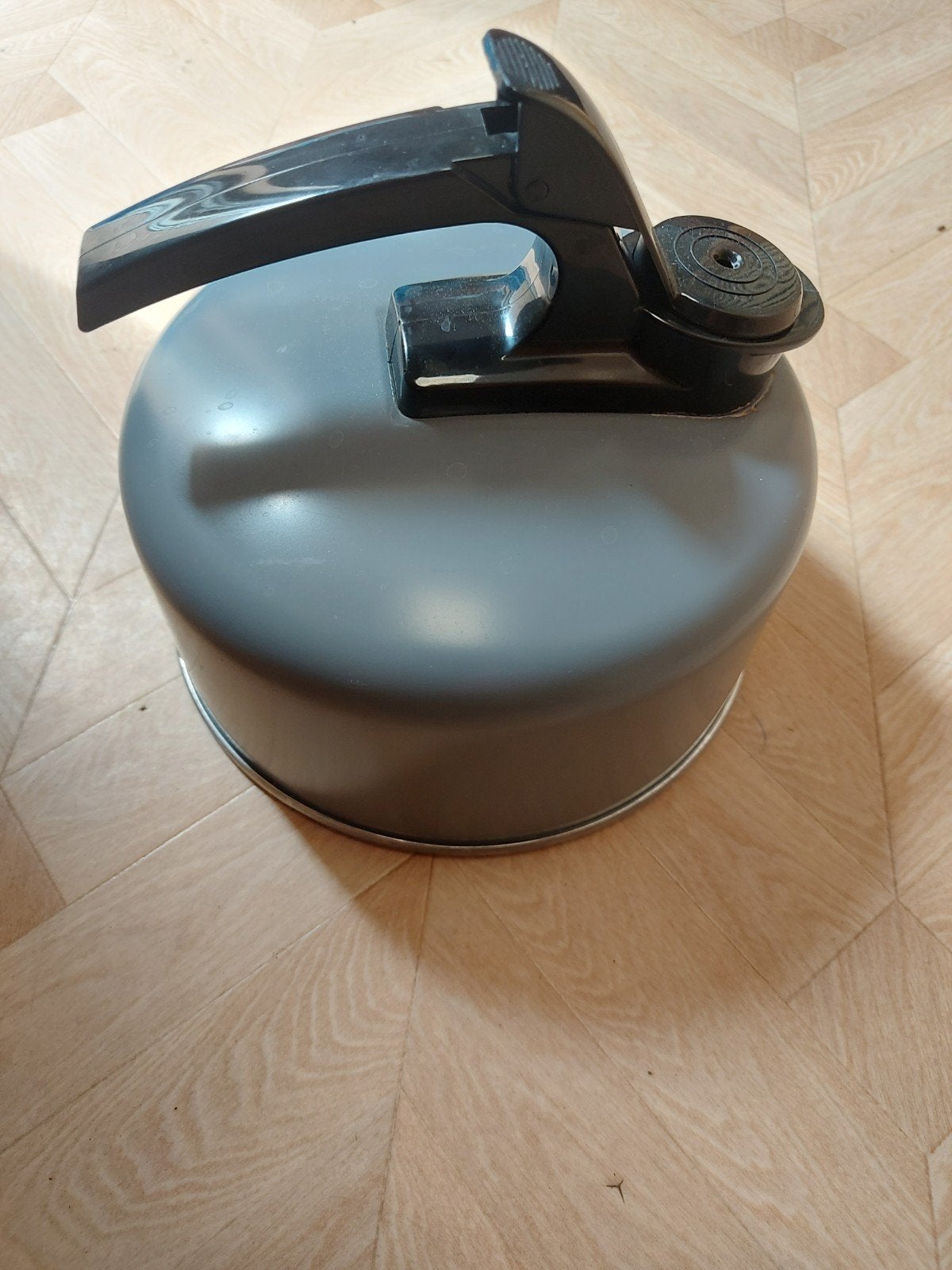 Aluminium 2 liter fluitketel (grijs), Caravans en Kamperen, Ophalen of Verzenden, Nieuw